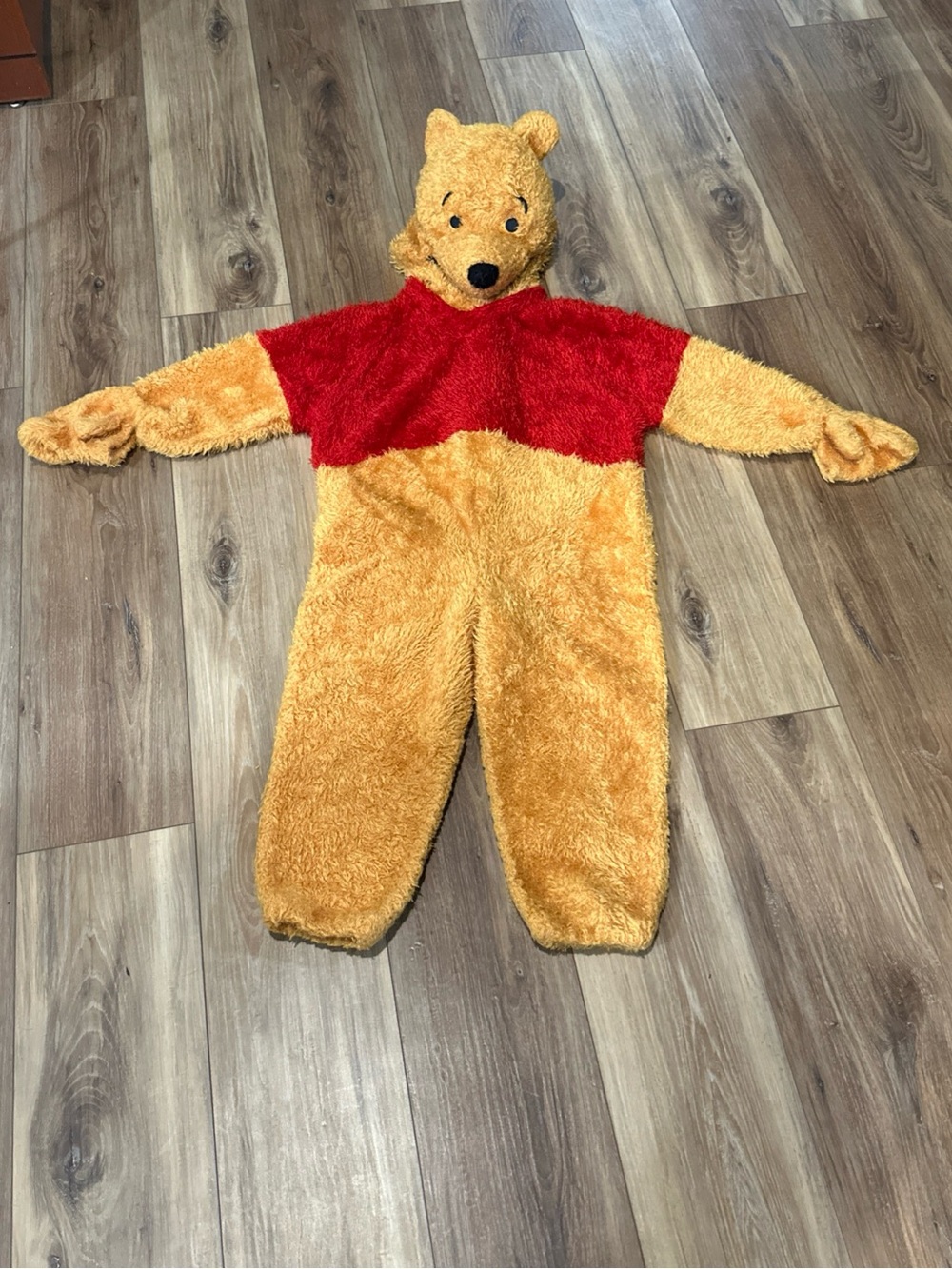 Disney Winnie the Pooh Kids Costume - Red and Gold Plush X Small Vintage